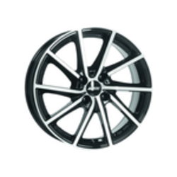 Alutec 6x16/4x100 ET43 D54,1 Singa Diamant black front polished